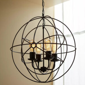 Lampara de pie 4 luces